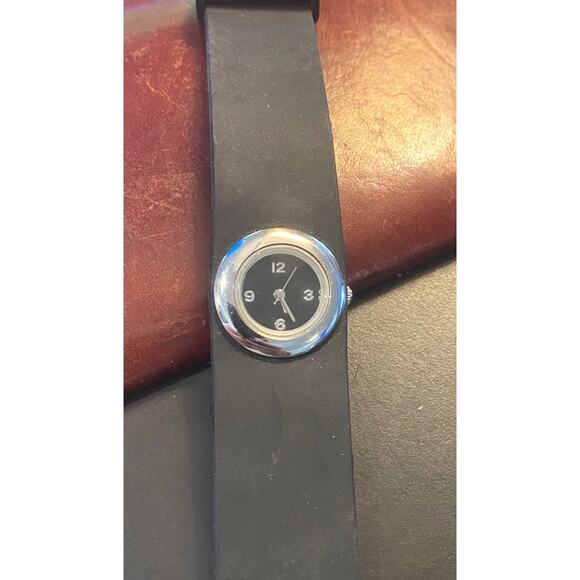 Women's 24mm Silver Tone Xhiliration Watch, Black [poly Band - Picture 1 of 3